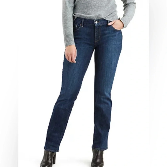 Levi’s Women 505 Denim Straight Leg Jeans Flap Pockets Size 29 - Picture 1 of 7
